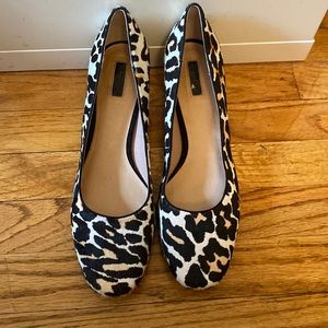 Topshop Mohair Leopard Heels